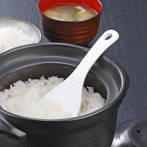 Miniatura 5 de MXY Juego de paletas de arroz, espátula de arroz japonesa antiadherente, cuchara de arroz blanco, cucharas para servir arroz