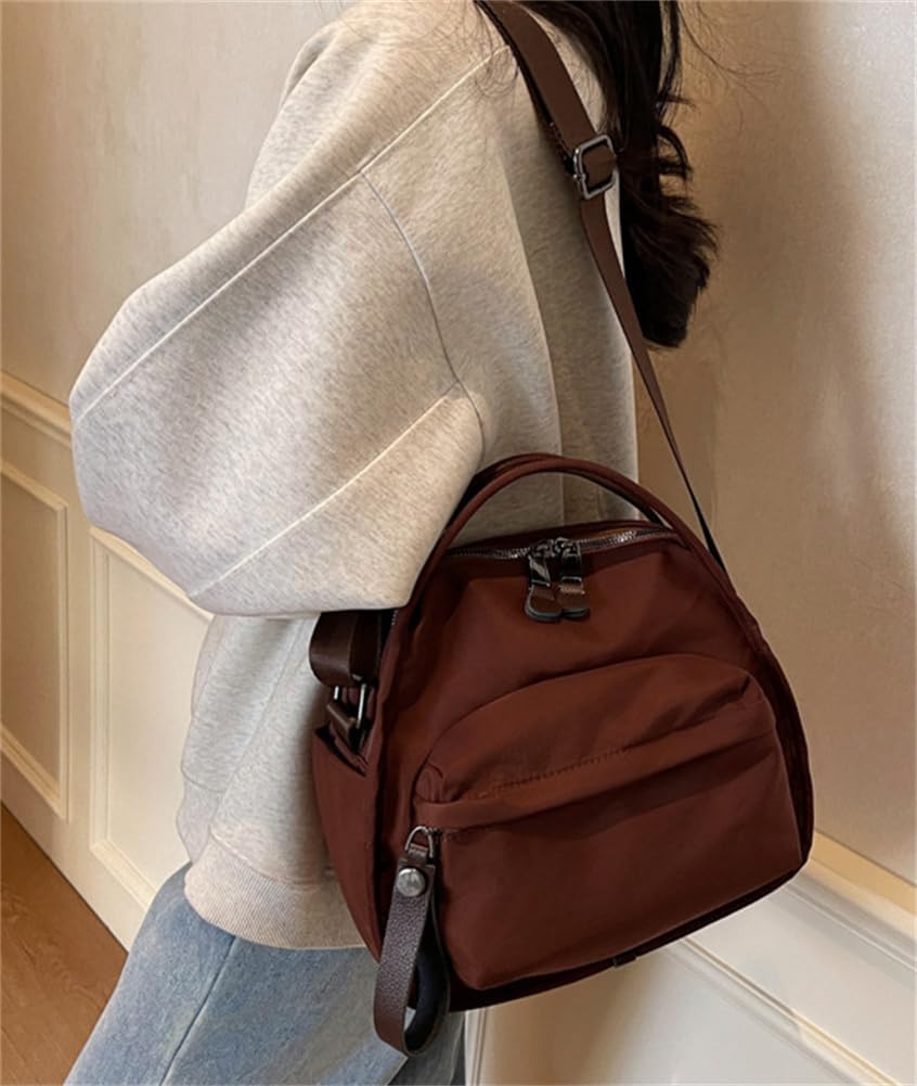 Nylon Crossbody Bags for Women Casual Top Handle Satchels Underarm Shoulder Hobo Purse Small Tote Bag Commute Clutch Purse - Image 3