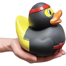 Zugar L Ninja Costume Rubber Large 5.5" Duck Bath Toy