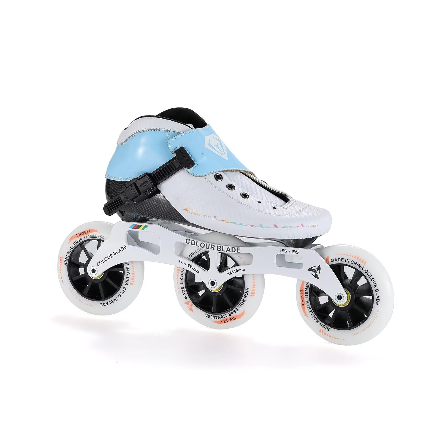 Professionelle Speed-Inlineskates – Carbonfasersohle, Aluminiumrahmen, ABEC-9-Kugellager – 3- oder 4-Rollen-Optionen verfügbar – Low-Cut-Rennskates für Damen und Herren