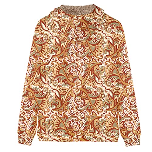 Veste polaire 3D homme motif cachemire veste d'hiver thermique XXXL