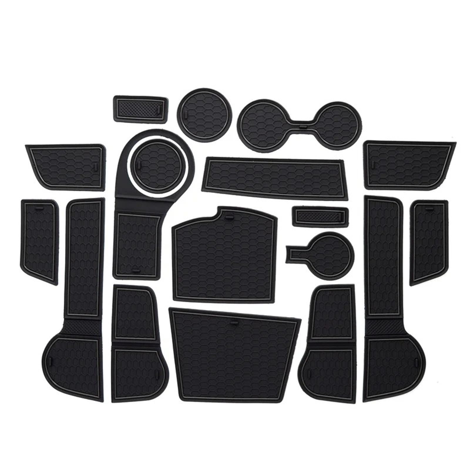 ahhccne Rubber Mats for Centre Console for KIA Rio4 2017+, LHD Rubber Mats for Centre Console
