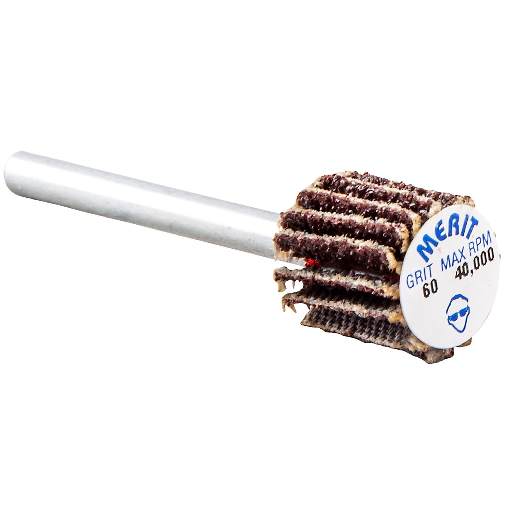 Micro-Mini Flap Wheels With Mounted Steel Shanks, 5/8 In X 5/8 In, 320