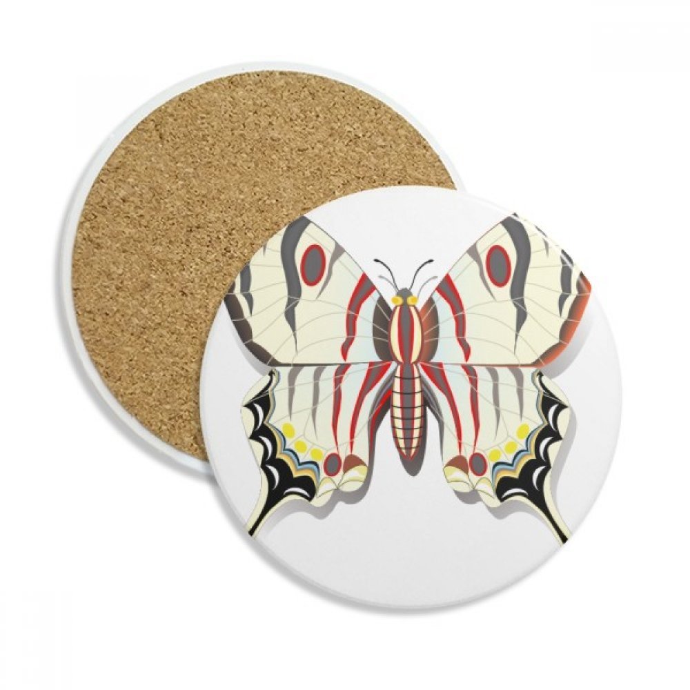 Coaster en céramique papillon sous-verre absorbant pour tasse et verre
