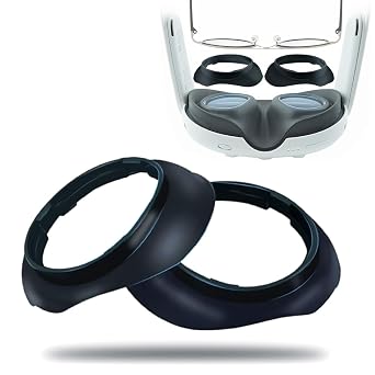 Lens Protector Compatible with Meta Quest 3 VR Headset, MODJUEGO Myopia Glasses Spacer Rings Frames Glasses Spacer - Anti-Scratch VR Accessories to Prevent Your Glasses from Scratching VR Lenses