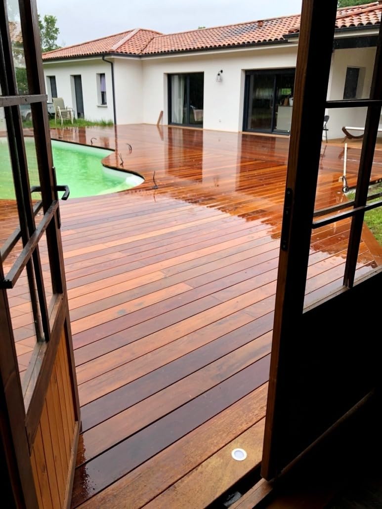 Lame de terrasse en IPÈ 21 * 145m gamme Arcachon (185 - CM)
