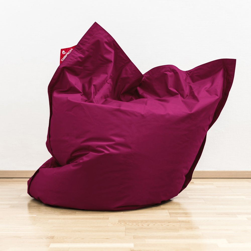 Outdoorowy worek do siedzenia XXL, wysokiej jakości wypełnienie, 140 x 180 cm (jeżyna)