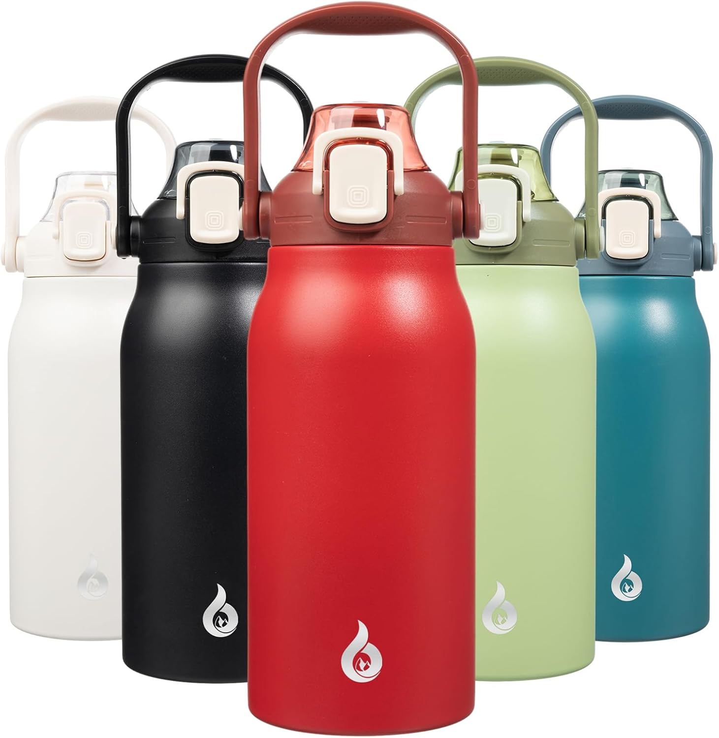 BJPKPK Insulated Water Bottles with Straw, 45oz Stainless