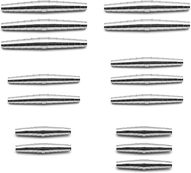 15 Pieces Replacement Spring for Secateurs, 6cm, 7cm, 8cm Standard Fitting Heavy Duty Volute Spring for Bypass Pruners, Garden Secateur Springs Replacement, Pruning Shears Parts Common