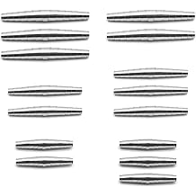 15 Pieces Replacement Spring for Secateurs, 6cm, 7cm, 8cm Standard Fitting Heavy Duty Volute Spring for Bypass Pruners, Garden Secateur Springs Replacement, Pruning Shears Parts Common