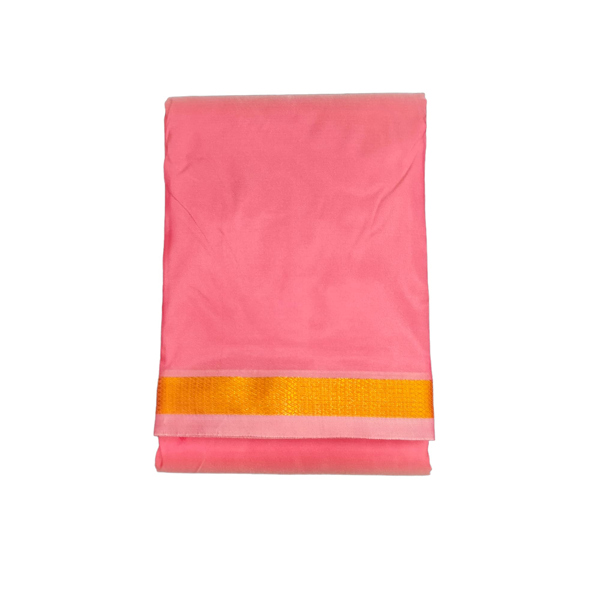exclusive dhoties Men's wedding Art silk color dhoti with 1" Gold border-picture-38