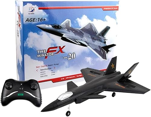 Helicóptero modelo J20 RC, 2.4G RC 4CH modelo de avión de juguete, avión de combate giroscopio de 6 ejes, avión de avión eléctrico para niños regalo