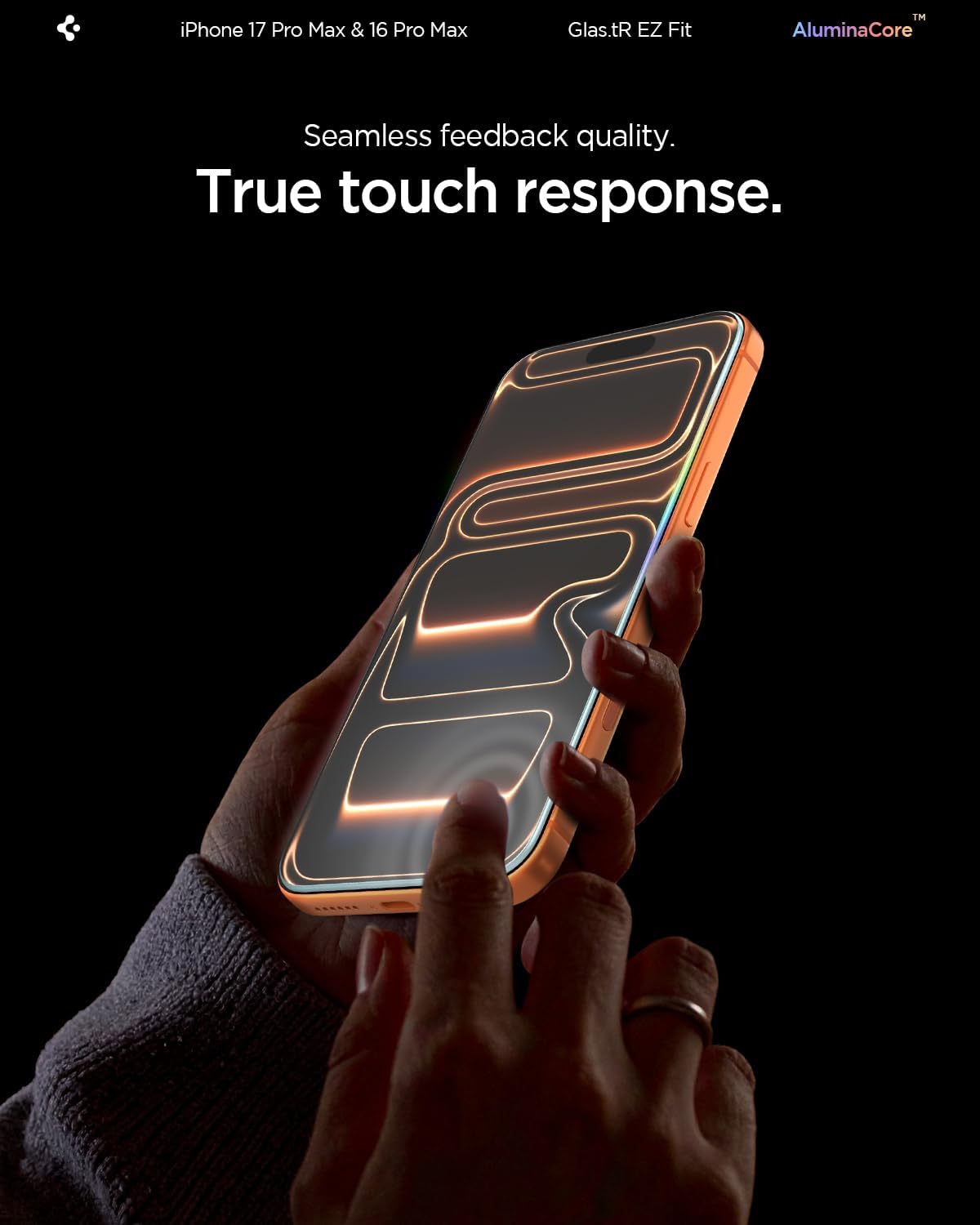 Ultimate Protection: Spigen AluminaCore Tempered Glass Protector for iPhone...