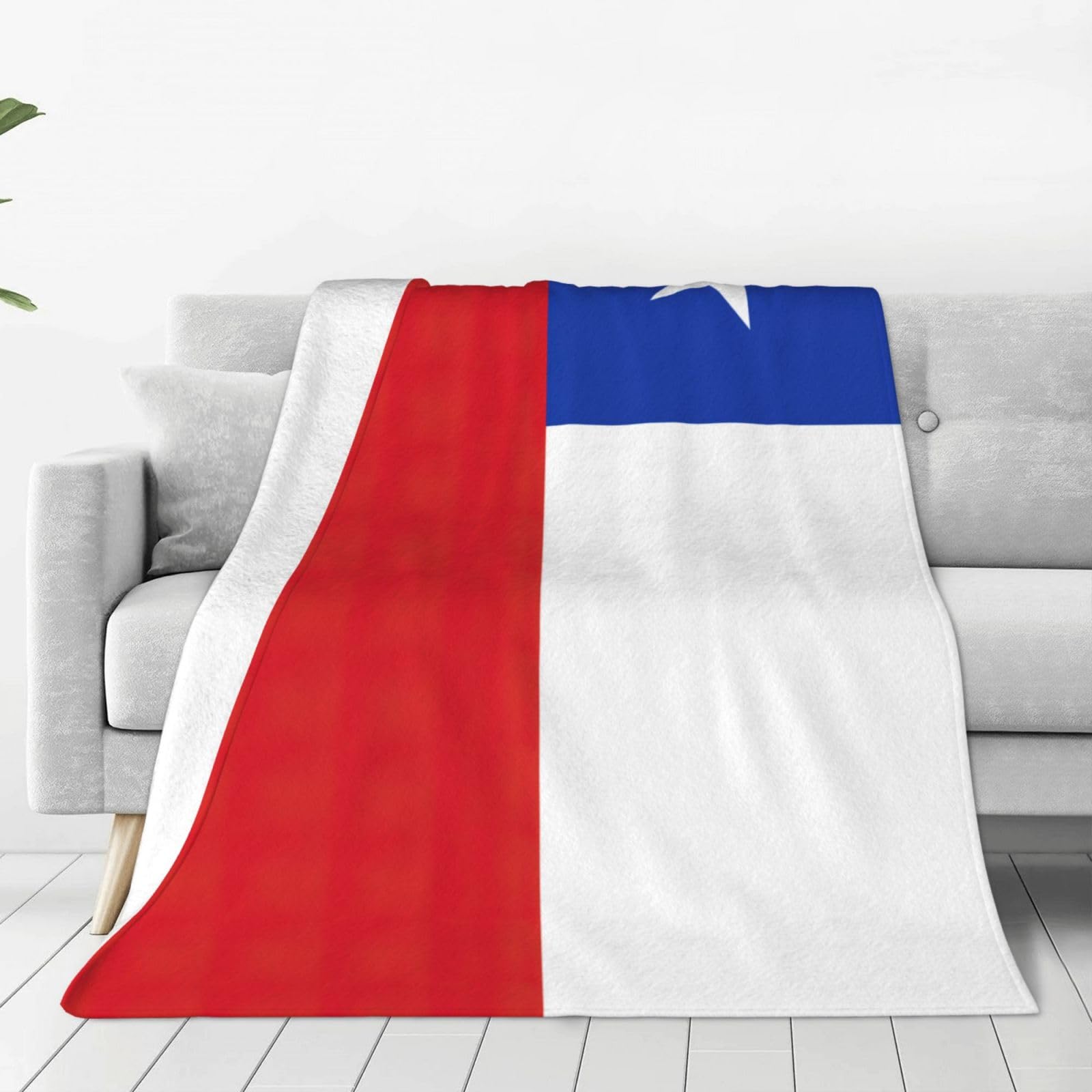 Couverture polaire chaude Chili jeté de lit doux grand format