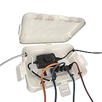 Vista 19 de Flemoon Caja eléctrica grande para exteriores (12.5 x 8.5 x 5 pulgadas), cubierta de cable de extensión impermeable IP54 resistente a la intemperie
