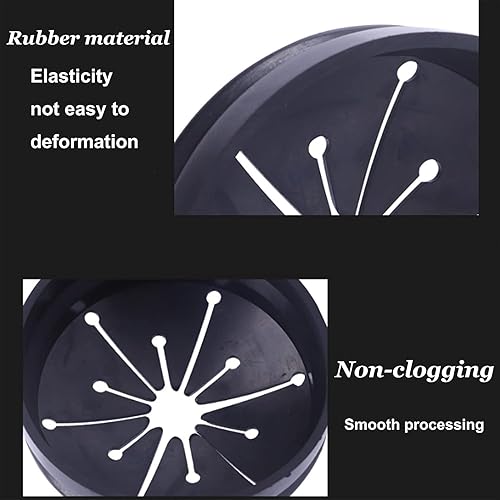 Miniatura 9 de Protector contra salpicaduras de basura para fregadero, protector contra salpicaduras de fregadero de cocina de 3-18 pulgadas, tapones de drenaje de