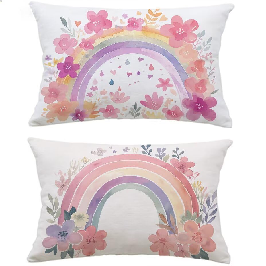 Housse de coussin extérieur imperméable 70x90 anti tache lot de 2
