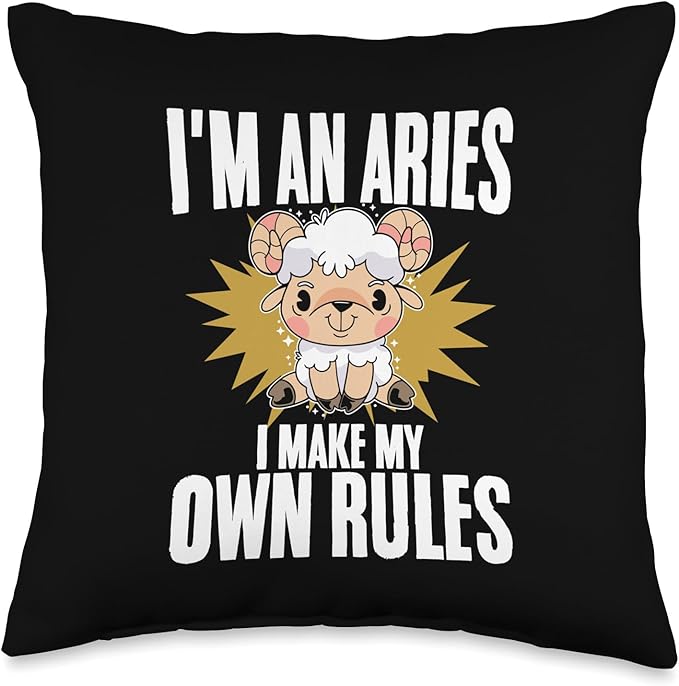 Astronomy Star Sign Horoscope Zodiac Sign Aries Throw Pillow