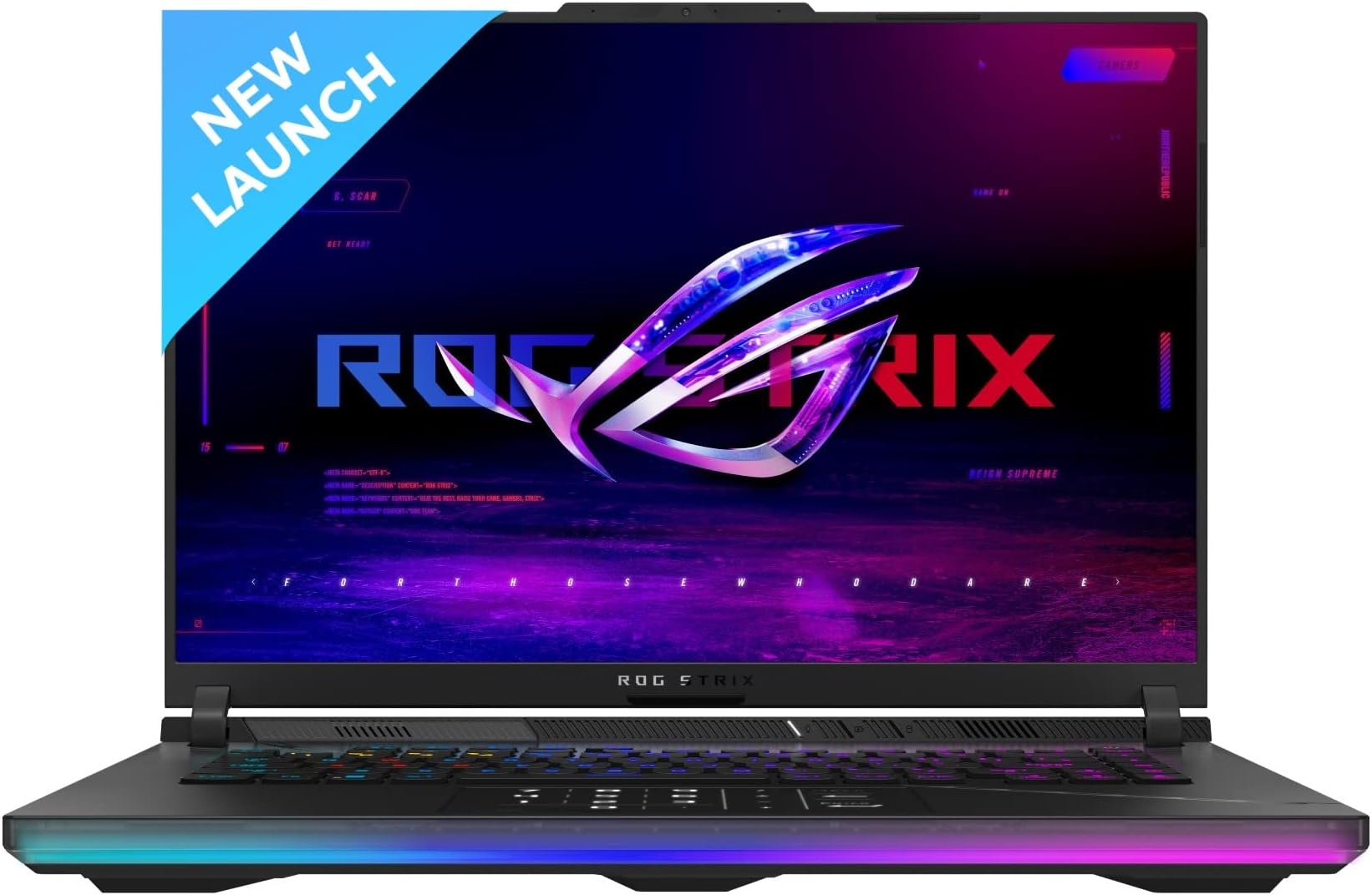 ASUS ROG Strix Scar 16 (2023), Intel Core i9 13th Gen, 16" (40.64 cm) QHD+ 240Hz/3ms, 12GB RTX 4080, Gaming Laptop (32GB/1TB SSD/Win 11/Office 2021/90WHr Battery/Black/2.5 Kg), G634JZ-N4062WS