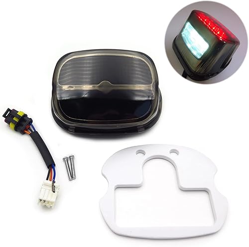 Miniatura 4 de HONGK - Luz de freno trasera compatible con lente ahumada FLST FLSTF FLSTSB FLSTC H-D 2000 y posteriores [B01C0SRIQ8]