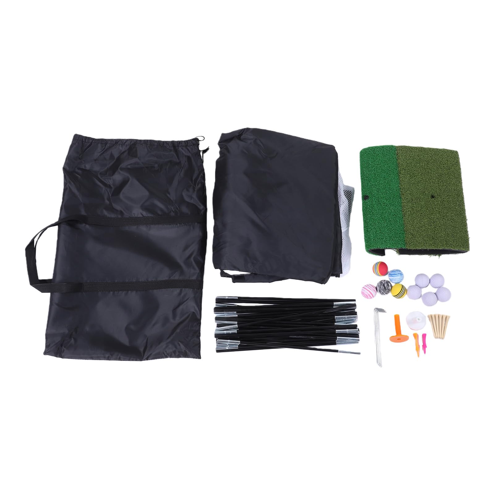 CHICIRIS Red de Práctica de Golf, Red de Práctica de Golf de Poliéster Plegable con Fácil Instalación, Ayuda de Entrenamiento Resistente a Desgarros para de Columpio en Interiores y Exteriores en