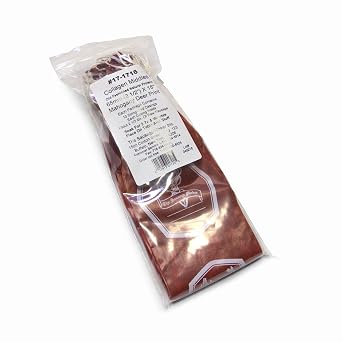 The Sausage Maker - Mahogany Deer Print Collagen Sausage Casings, 65mm, Pre-Tied 20pcs