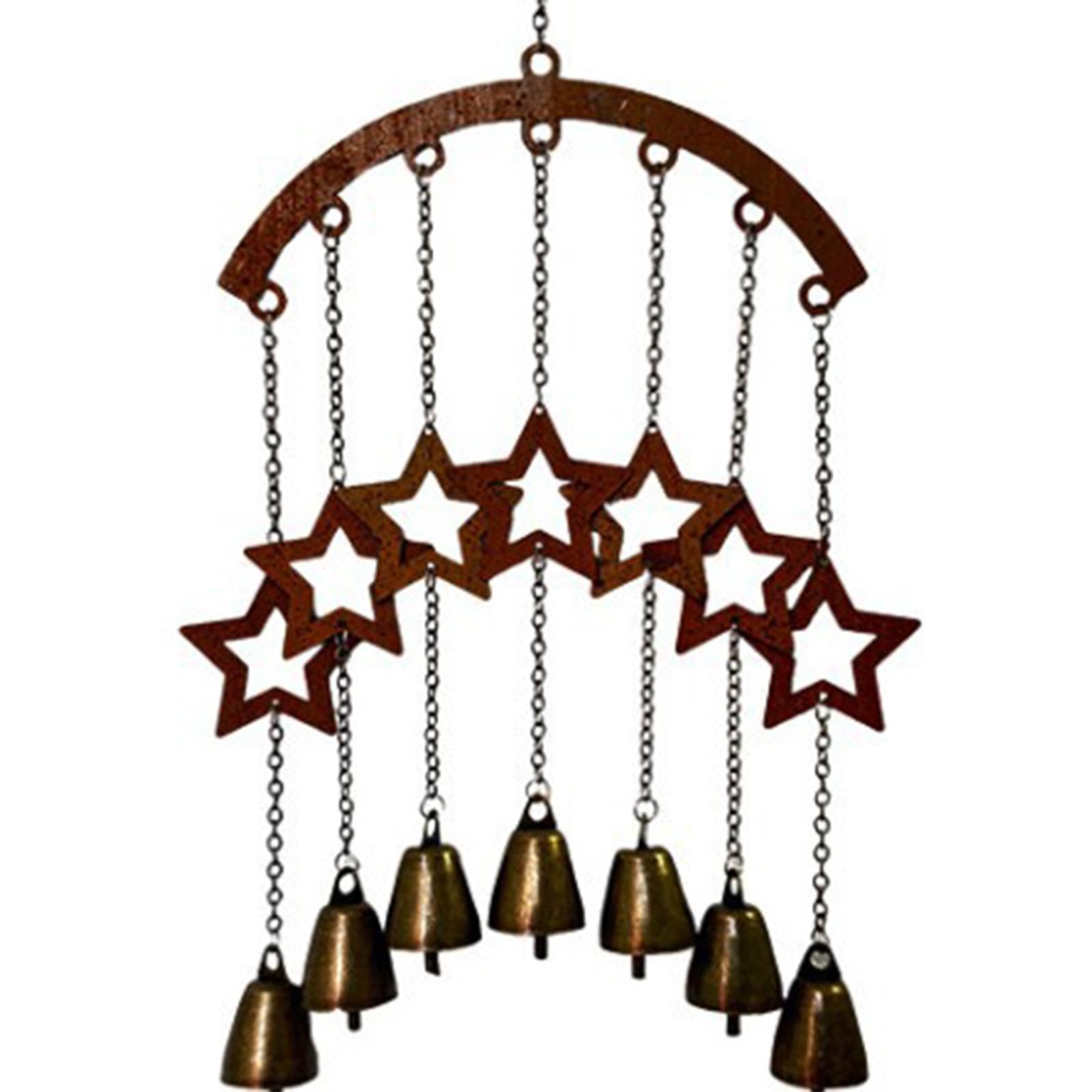 Wind Chimes Wrought Iron Craft Balcony Outdoor Garden Sound Decoration Easy Hanging Solar Wind Chimes for Outside