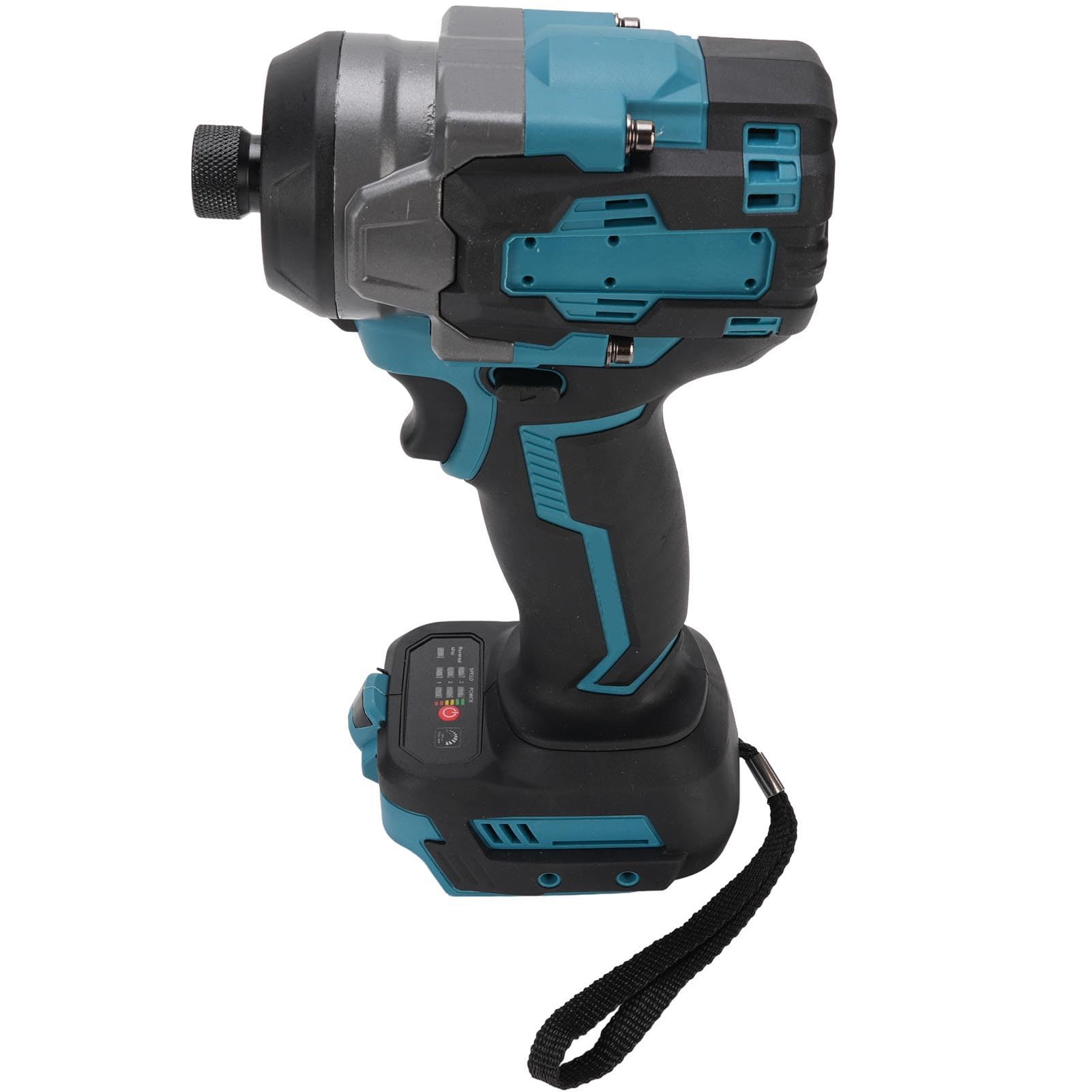 Alomejor Cordless Impact Wrench 1/4in, 550Nm Torsion | Batteria da 6000 mAh, velocità regolabile 1500-3500 IPM, luce da lavoro a LED