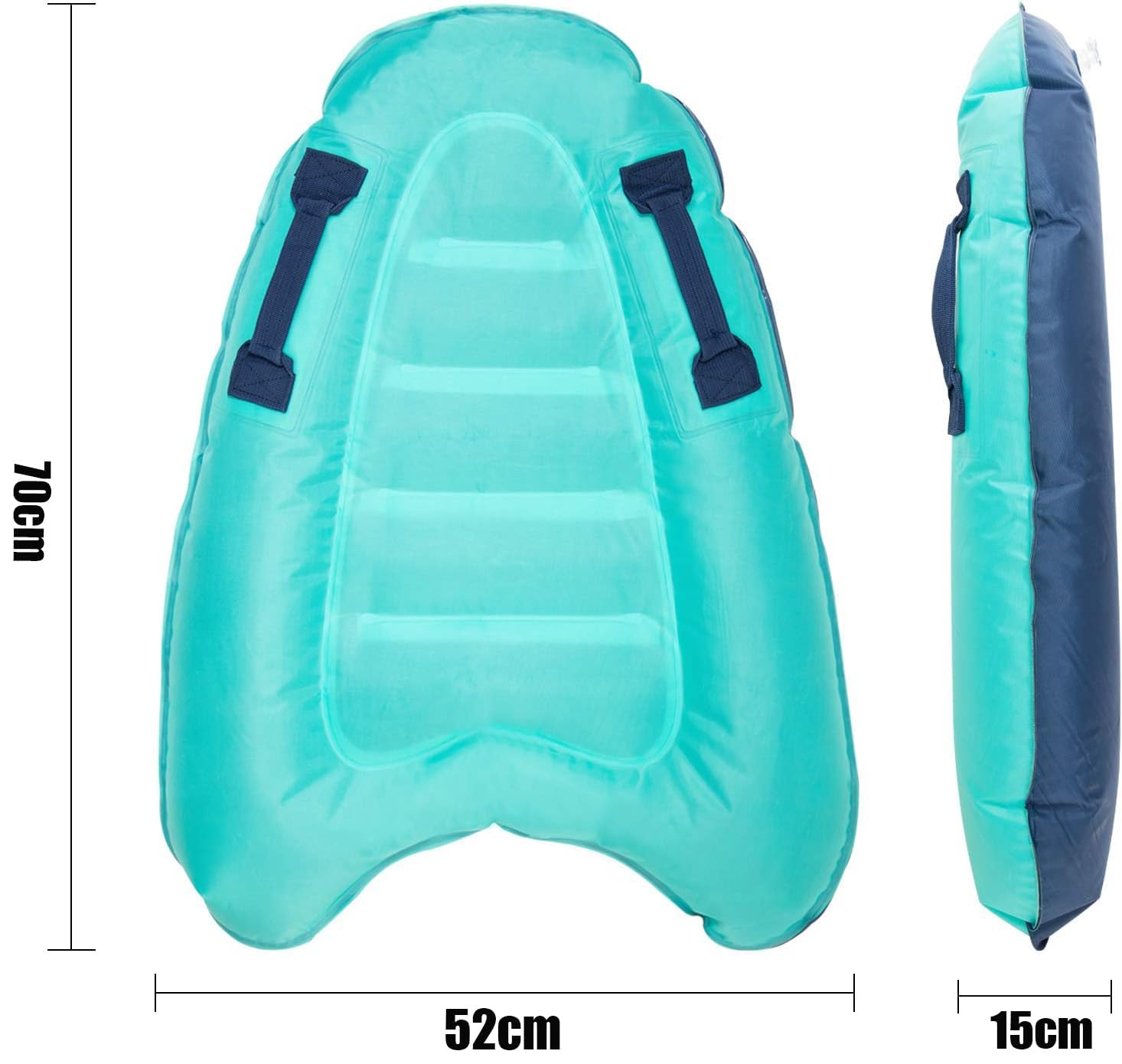 Planche de corps gonflable, palme de flotteur gonflable portable, planche de surf pour la natation, l'apprentissage, tapis auxiliaire pour piscine, piscine