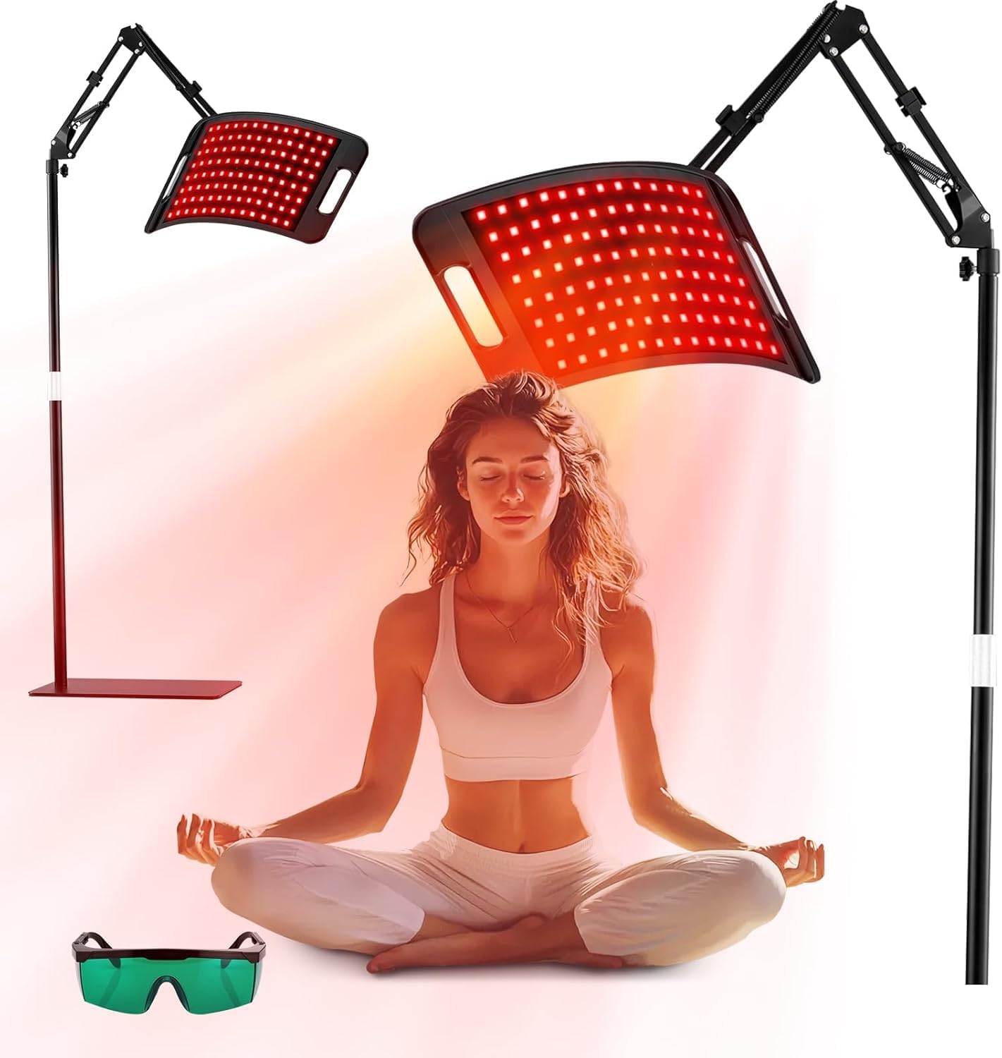 Red Light Therapy for Body, Red Infrared Light Therapy Lamp with Stand Led 660nm Red Light Therapy & 850nm Infrared Light Device for Body