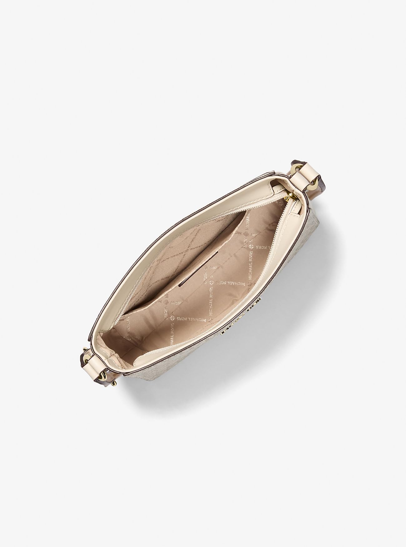 Michael Kors Jet Set Travel Borsa a tracolla piccola con logo, borsa messenger, vaniglia