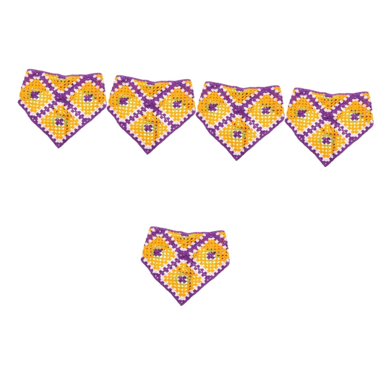 FRCOLOR 5 Piezas Diadema Triangular Bufanda De Las Señoras Pañuelo Para La Cabeza De Las Niñas Lazos Coloridos Para El Cabello Pañuelos Para El Cabello Bufanda Para El Cabello Bandana