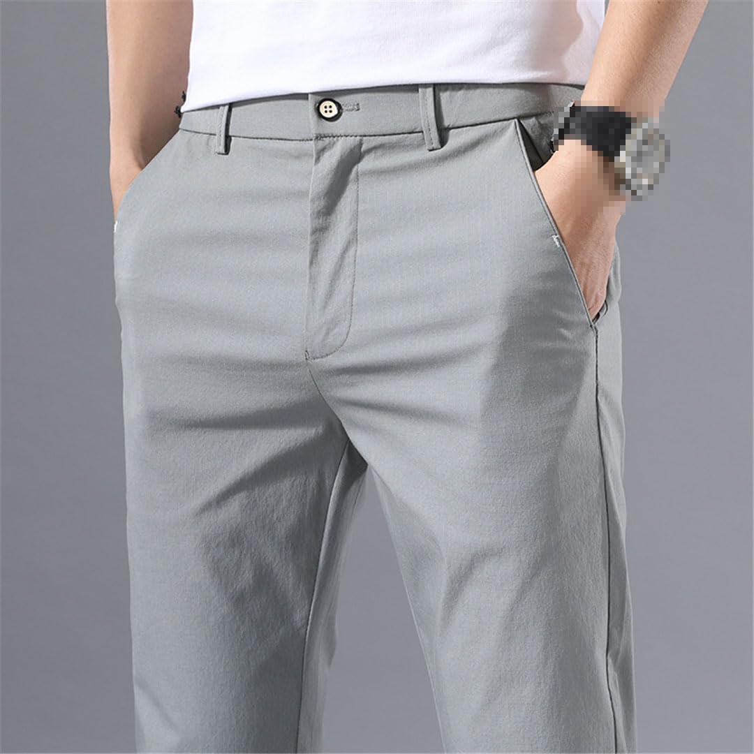 Vogrtcc Pantalones Casuales De Hombre Pantalones Formales De Negocios Rectos
