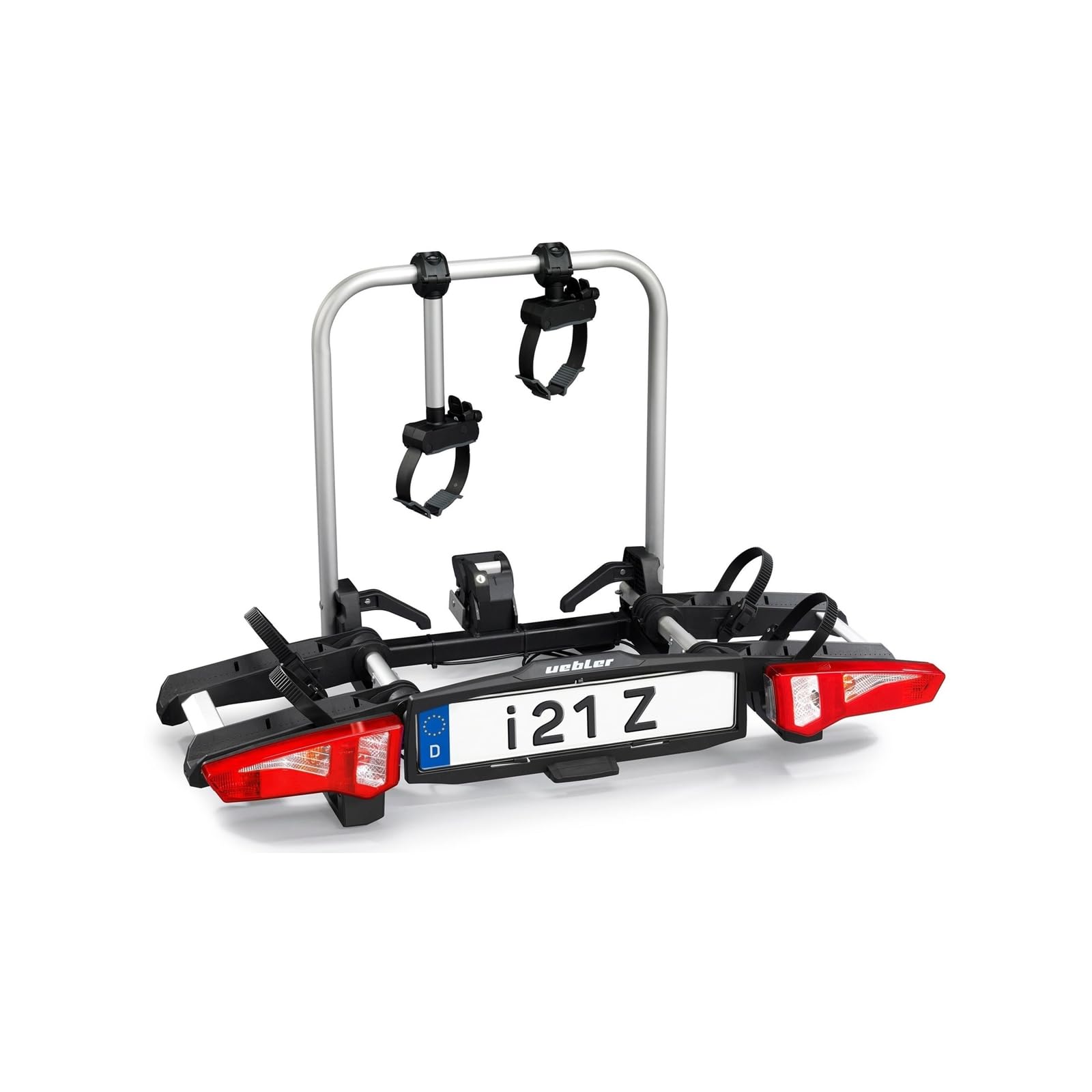 Uebler i21z - Portabici AHK 90 gradi con fascia dentata per 2 ruote/Ebikes