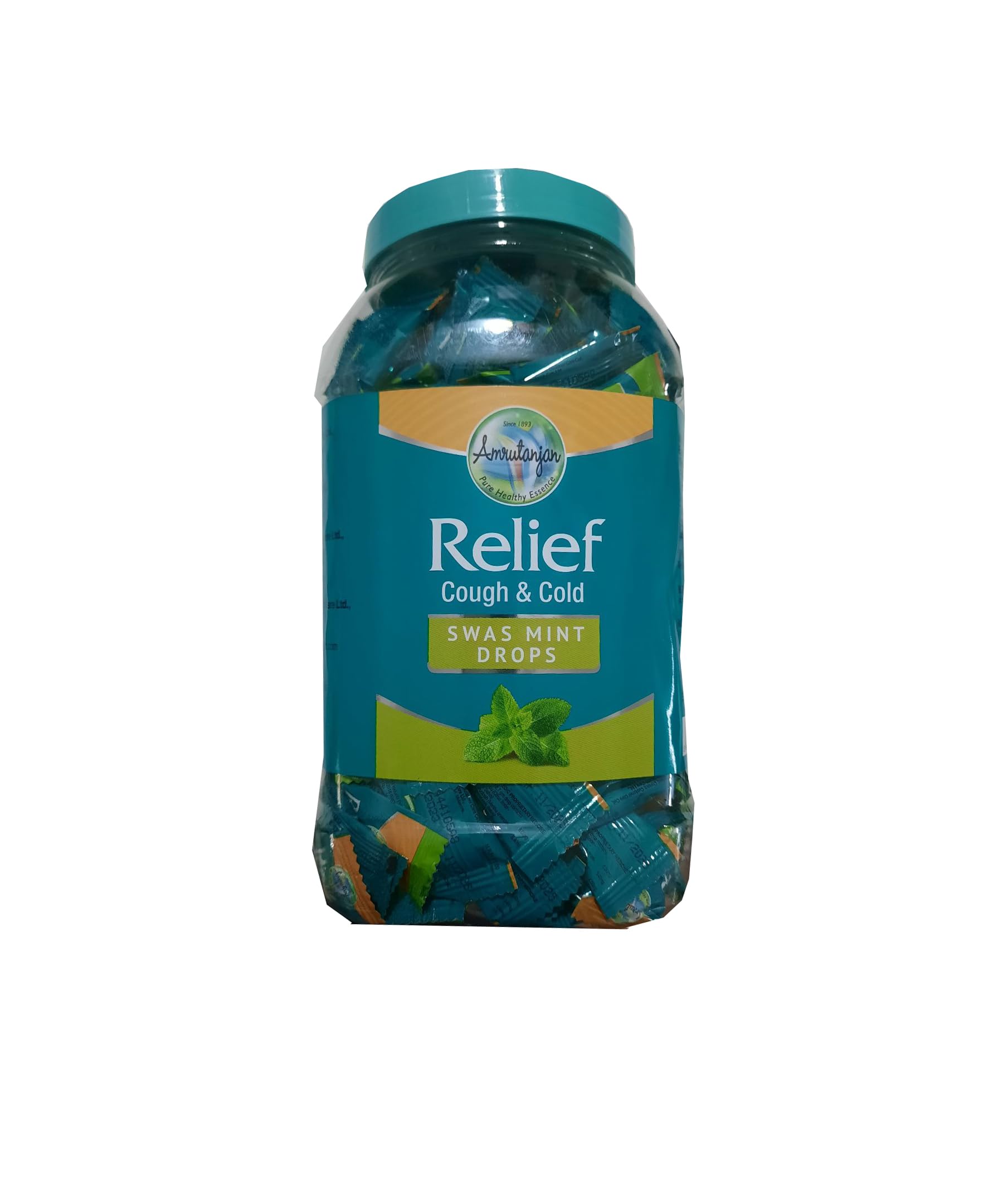 Amrutanjan relief cough and cold swas mint drops, 200N, Jar-image-11