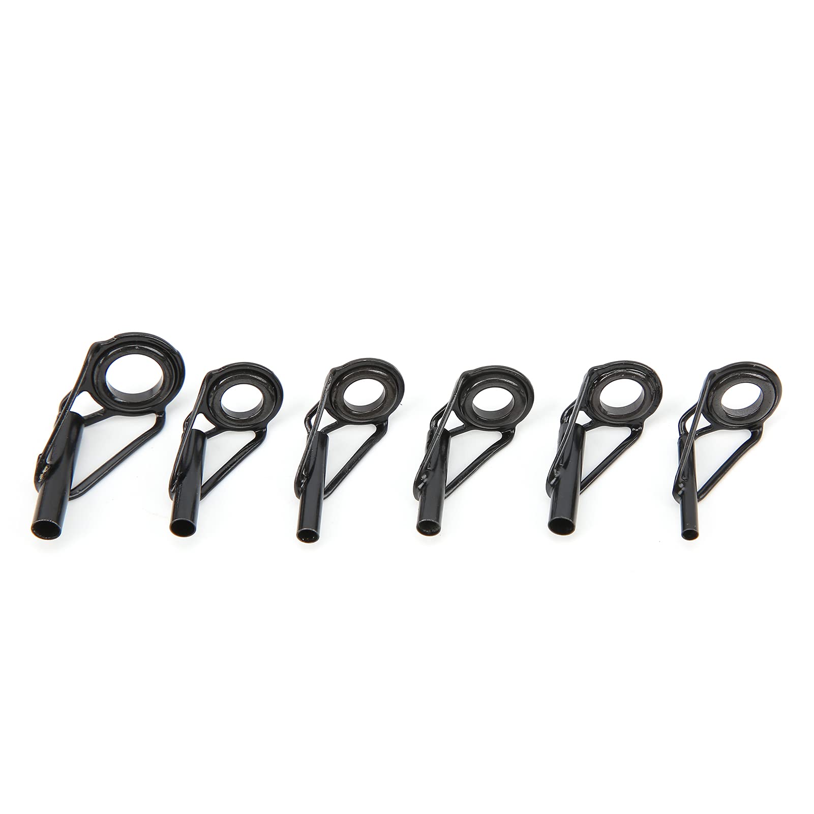 Dilwe Ceramic Ring, 40pcs/Box Fishing Rod Tip Repair Kit Stainless Steel Ceramic Ring Rod Tip Replacement Kit