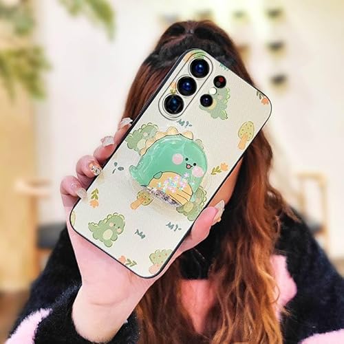 Phone Case Compatible with Samsung Galaxy S26 Ultra, Quicksand Cartoon Dirt-resistant Skin feel silicone Anti-knock Glisten TPU 