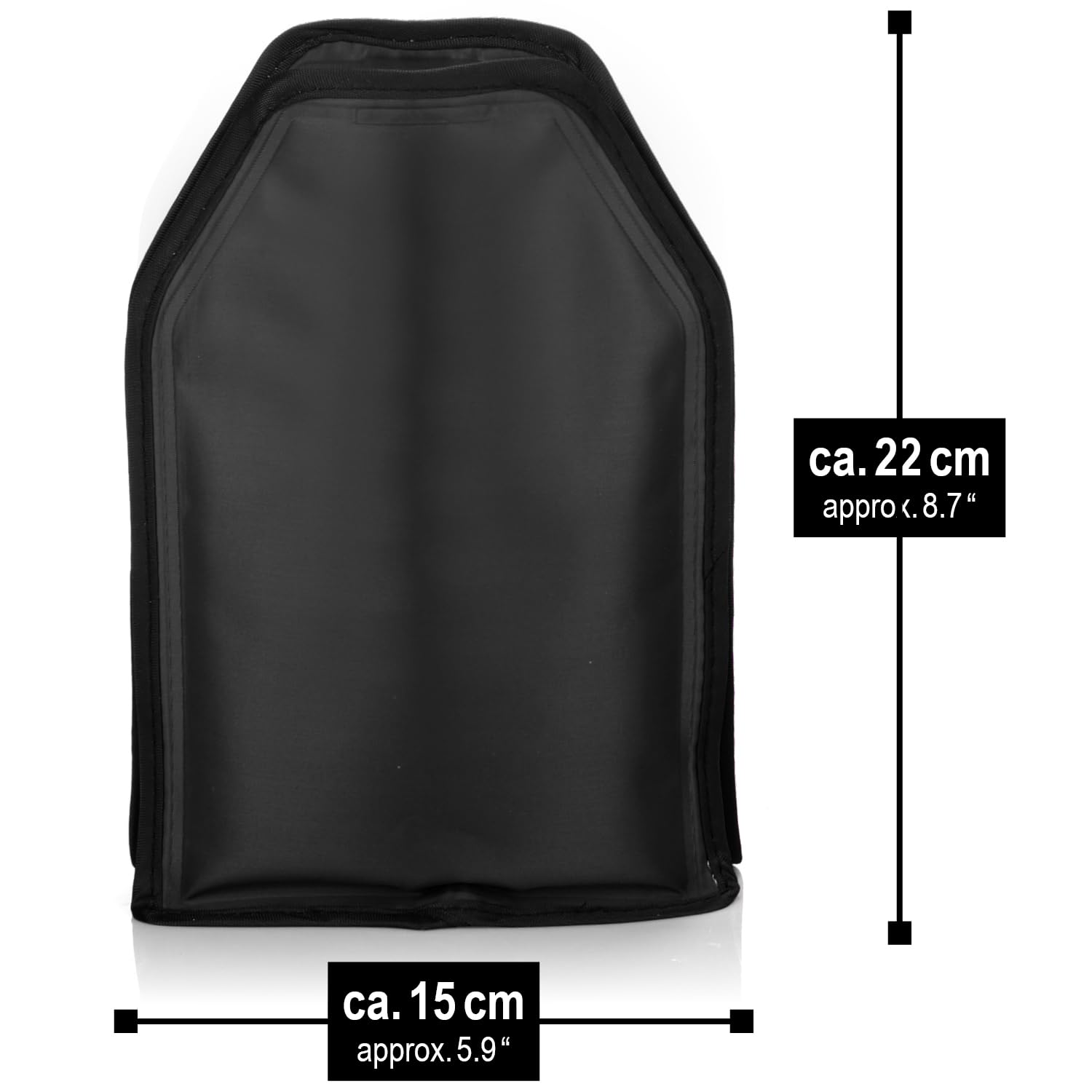 2x Enfriador de botellas portátil, funda refrigerante con banda elástica para vino, cerveza, cava y refrescos (Negro - 2 piezas)
