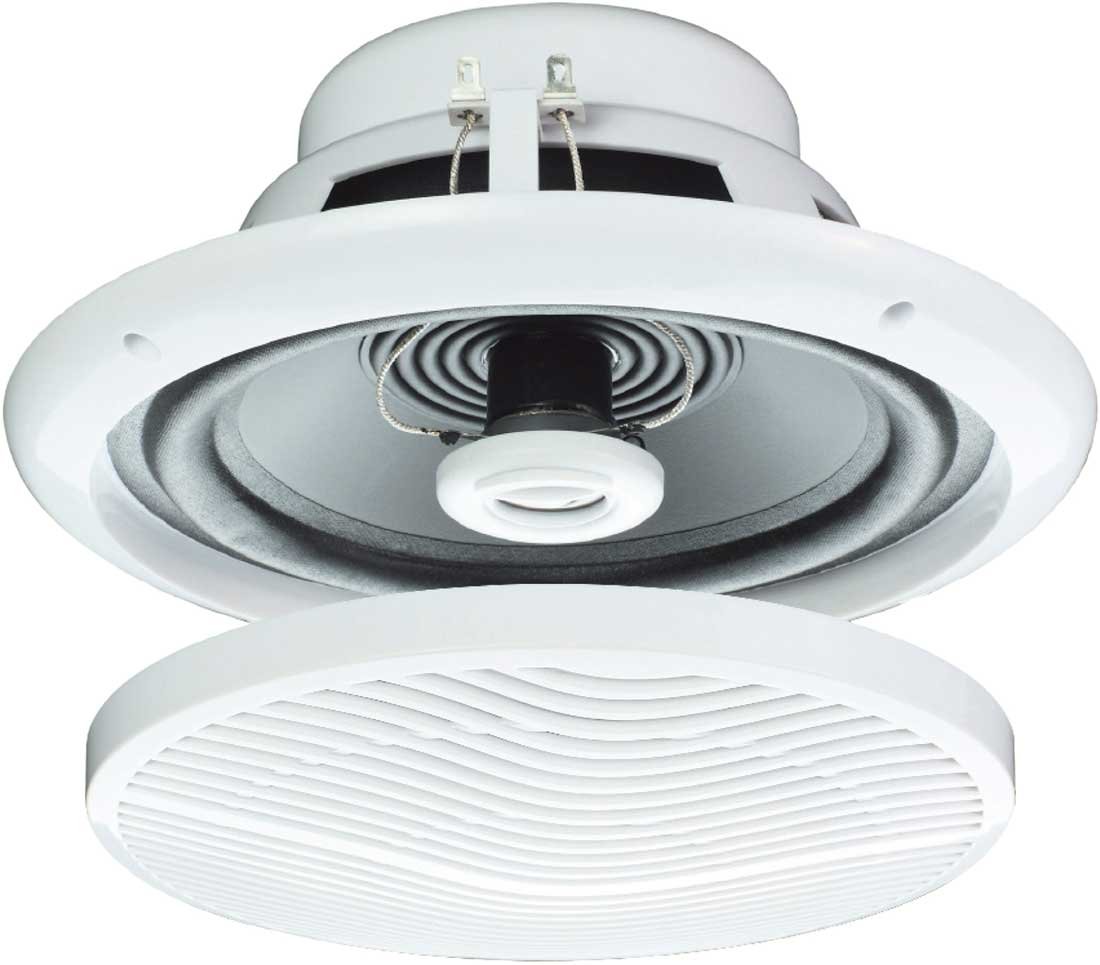 2 x 5 pouces 80 W résistant à l'humidité haut-parleurs de plafond pour salle de bain ou cuisine B402 B
