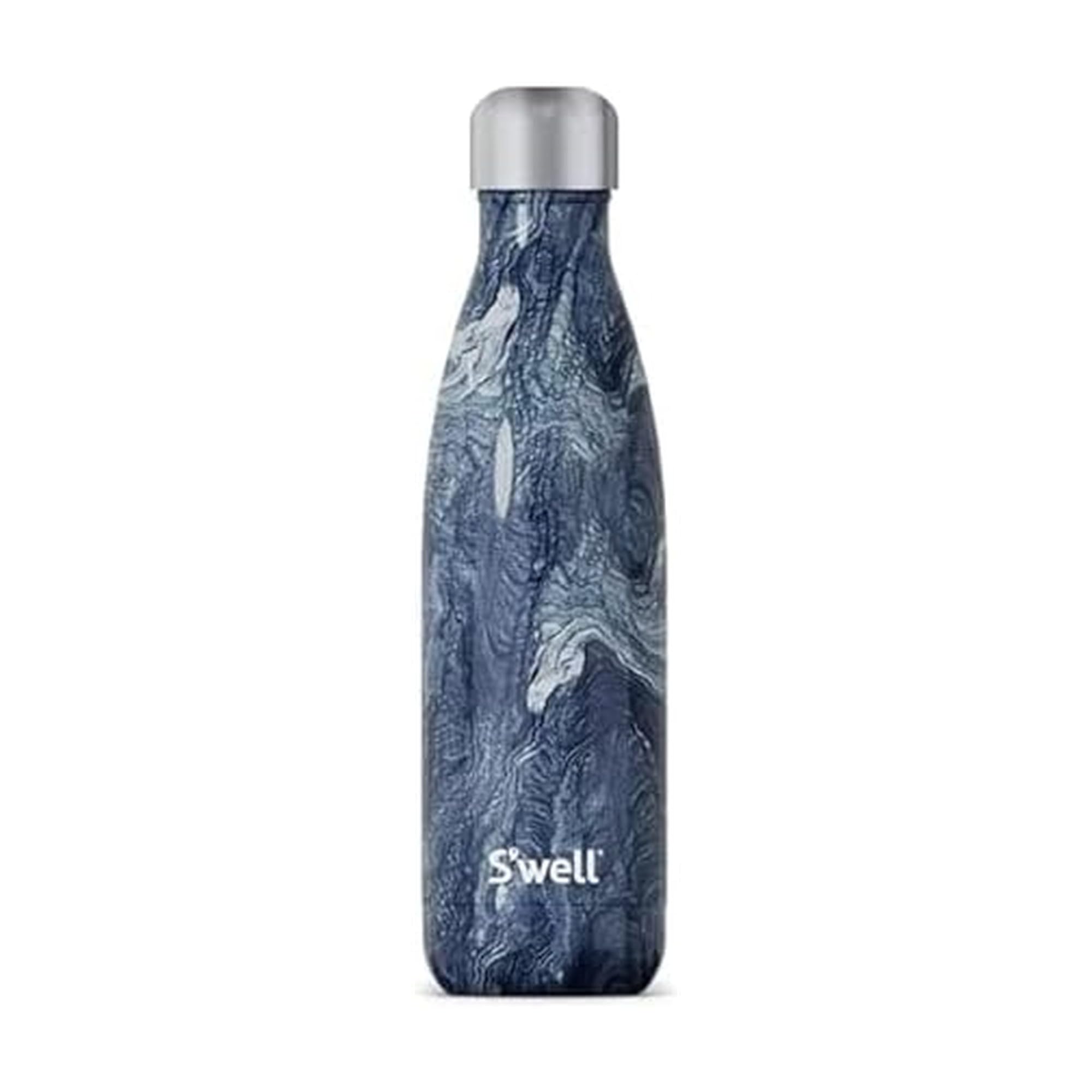 S'well Stainless Steel Water Bottle, 17oz, Azurite Marble, Triple Layered Vacuum Insulated Containers Keeps Drinks Cold for 36 Hours and Hot for 18, BPA Free, Perfect for On the Go