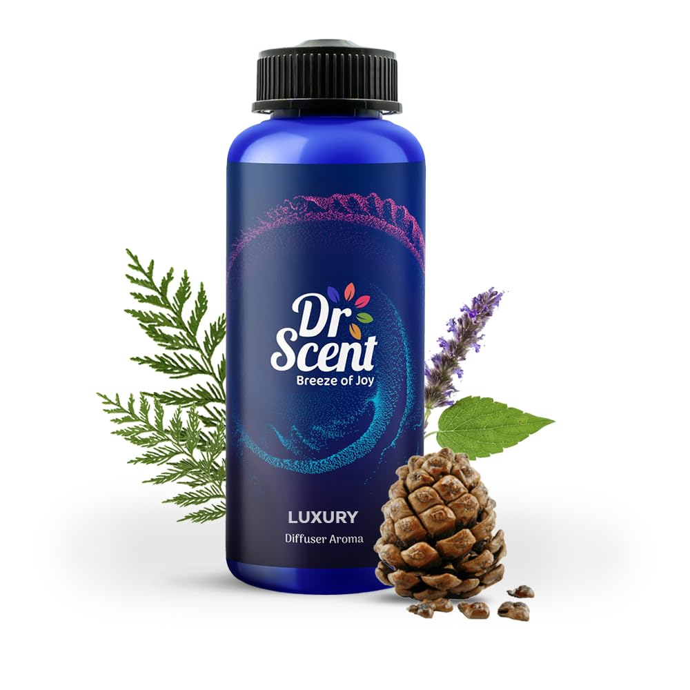 Dr Scent Breeze of JoyDiffuser Aroma Luxury 500ml – Cedarwood & Velvet Cedar Blend with Patchouli Notes – Made in the UK