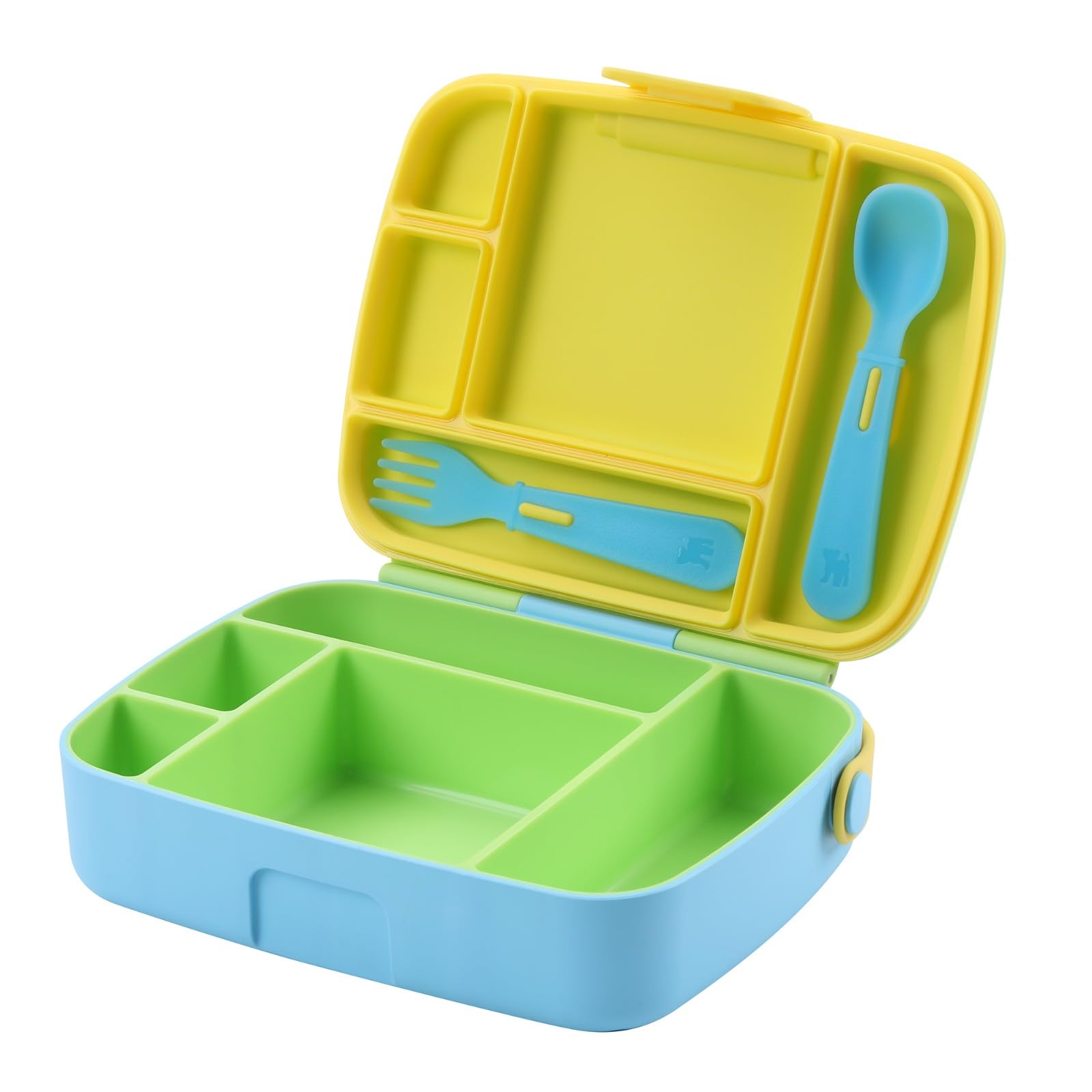 Toddler Kids Feeding Utensil Spoon and Fork Set, Set of 4 (8 Utensils Total) Compatible with Munchkin Lunch Bento Box and Omie Replacement