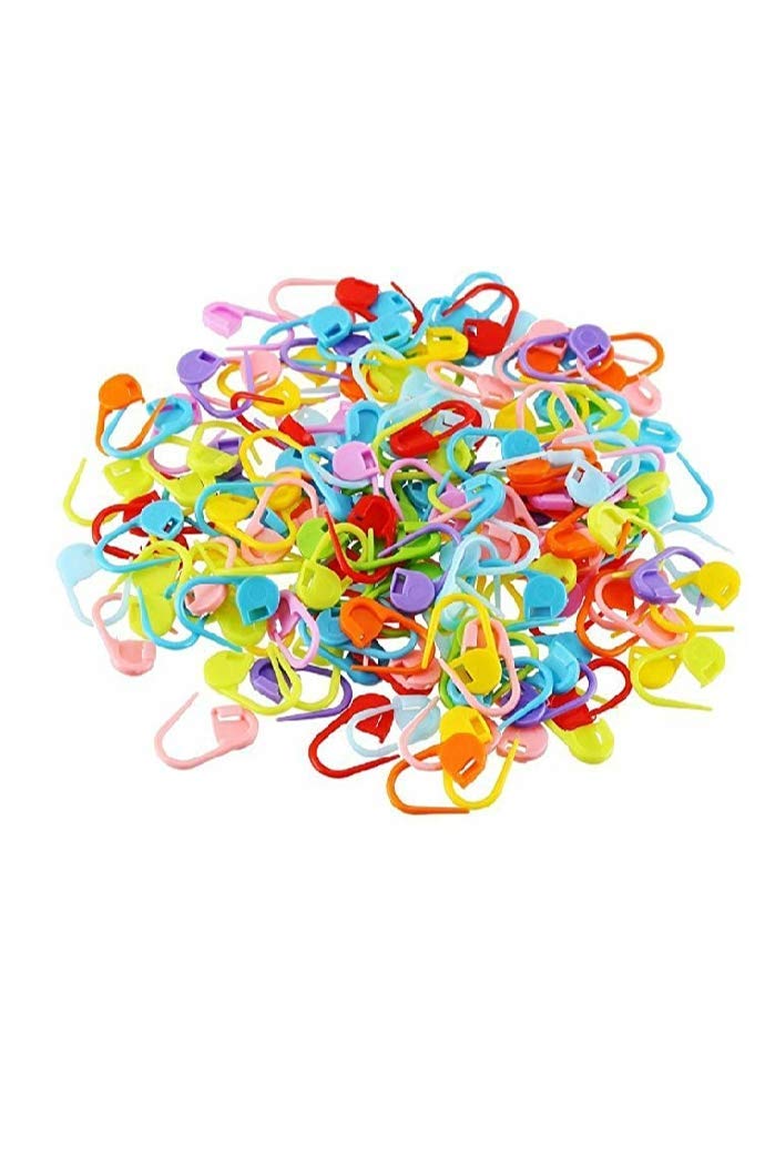 Crochet Locking Stitch Markers for Knitting Designed to Hook into The Knitted or Crocheted Stitch so it Will not Slip Out (25 Pieces) (Pack of 2 (50 Pieces))