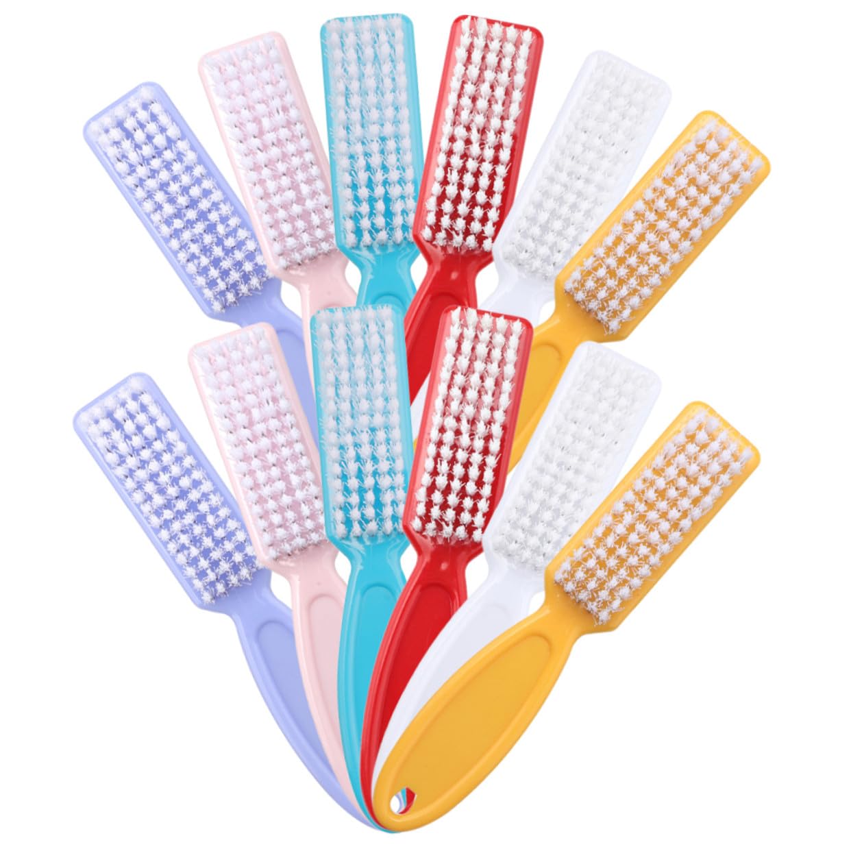 WOONEKY 24piezas Cepillo De Uñas Para Manicura Herramienta De Limpieza De Polvo Para Salón De Uñas Caseras