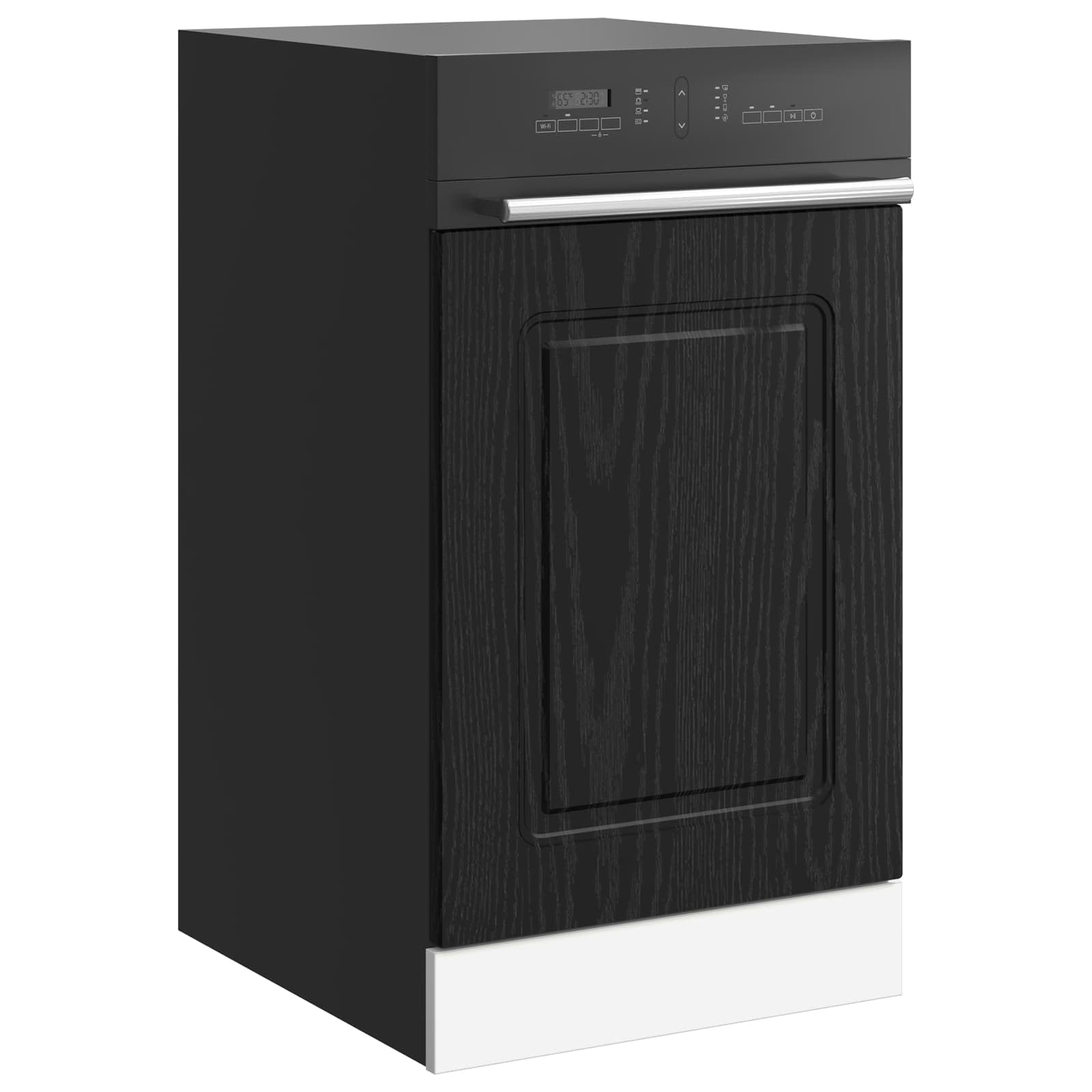 Lavastoviglie Kalmar nero effetto rovere