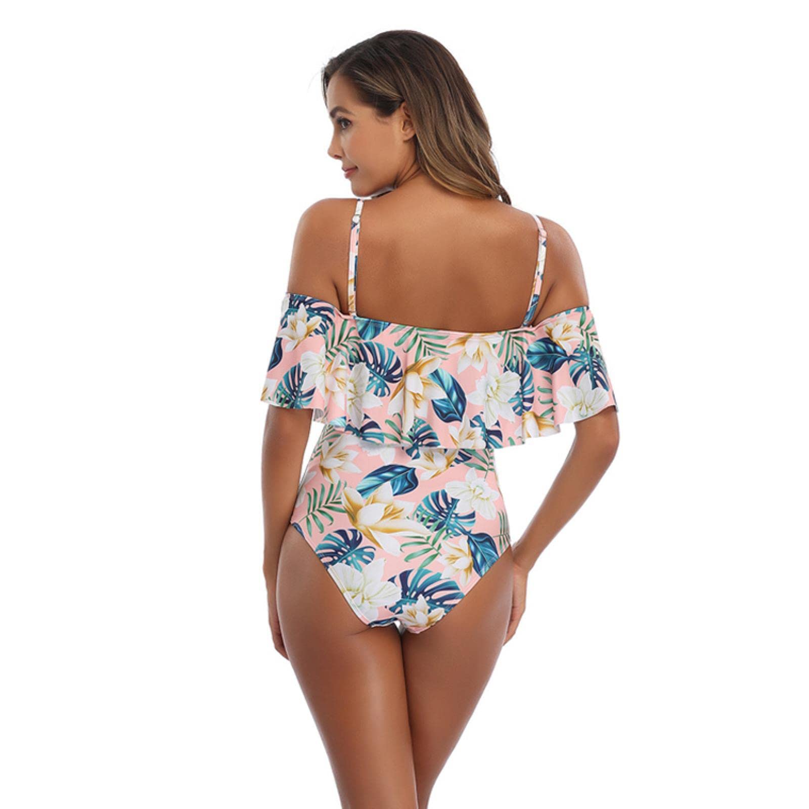 Costume Intero con Balza in Poliestere