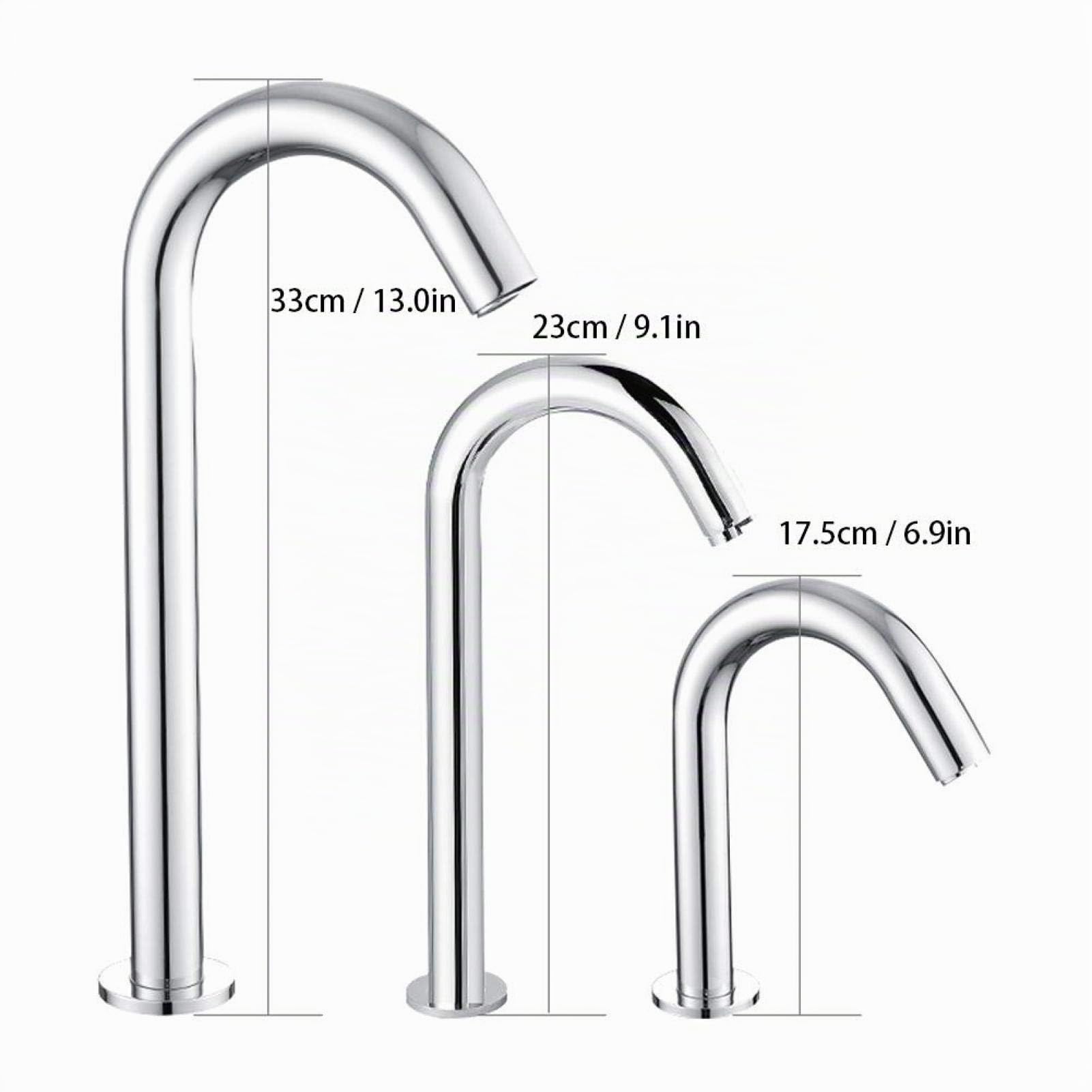 Grifo Automático Infrarrojos, Sensor de Manos Libres, Ahorro de Agua, Fácil Instalación, Ideal para Baño y Cocina