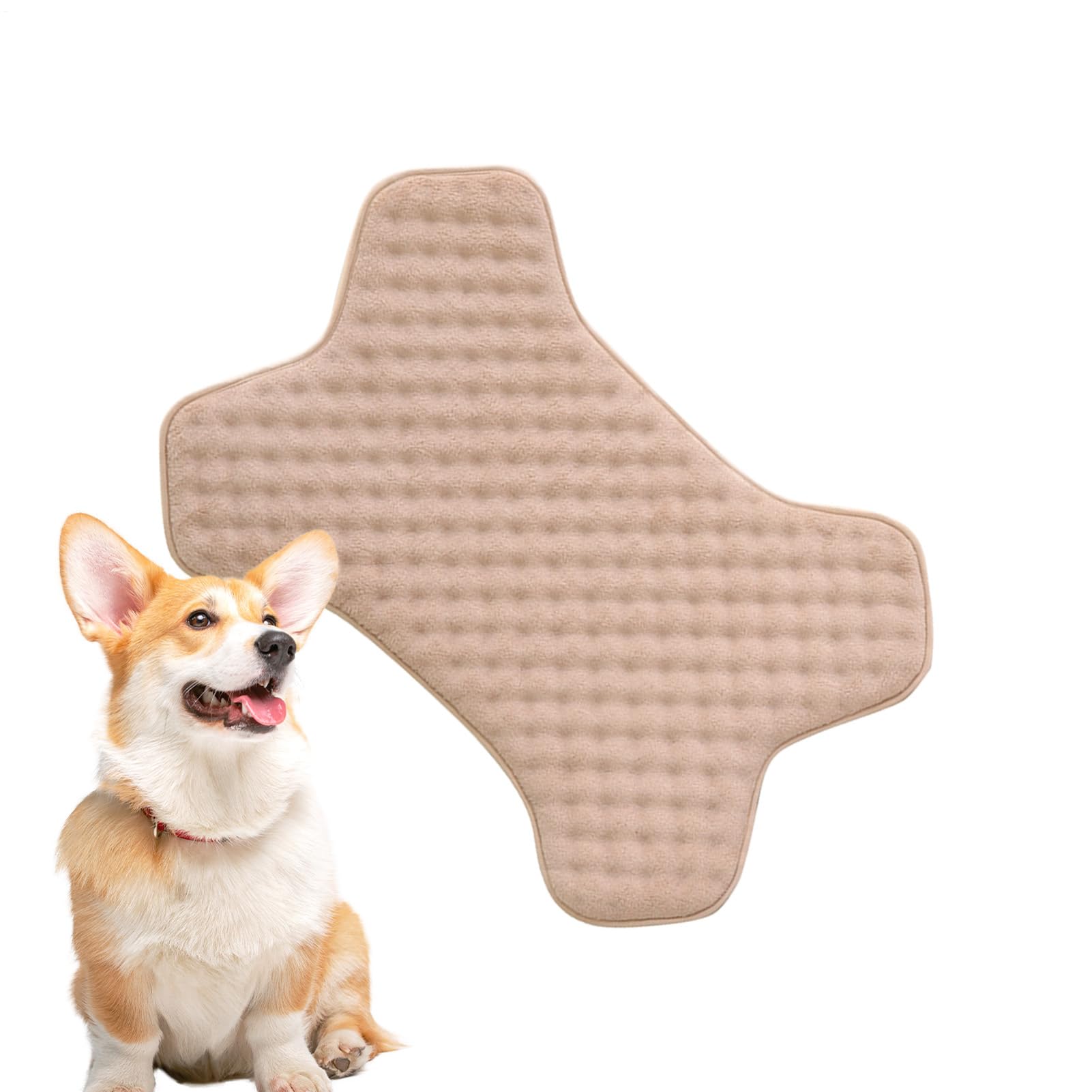 Generisch Caja para Perros, Cama Indestructible para Perros, colchón Lavable a máquina, Forma de Hueso Dulce, sin deslizamientos, Cama para Perros Resistente a Masticar, para cumpleaños