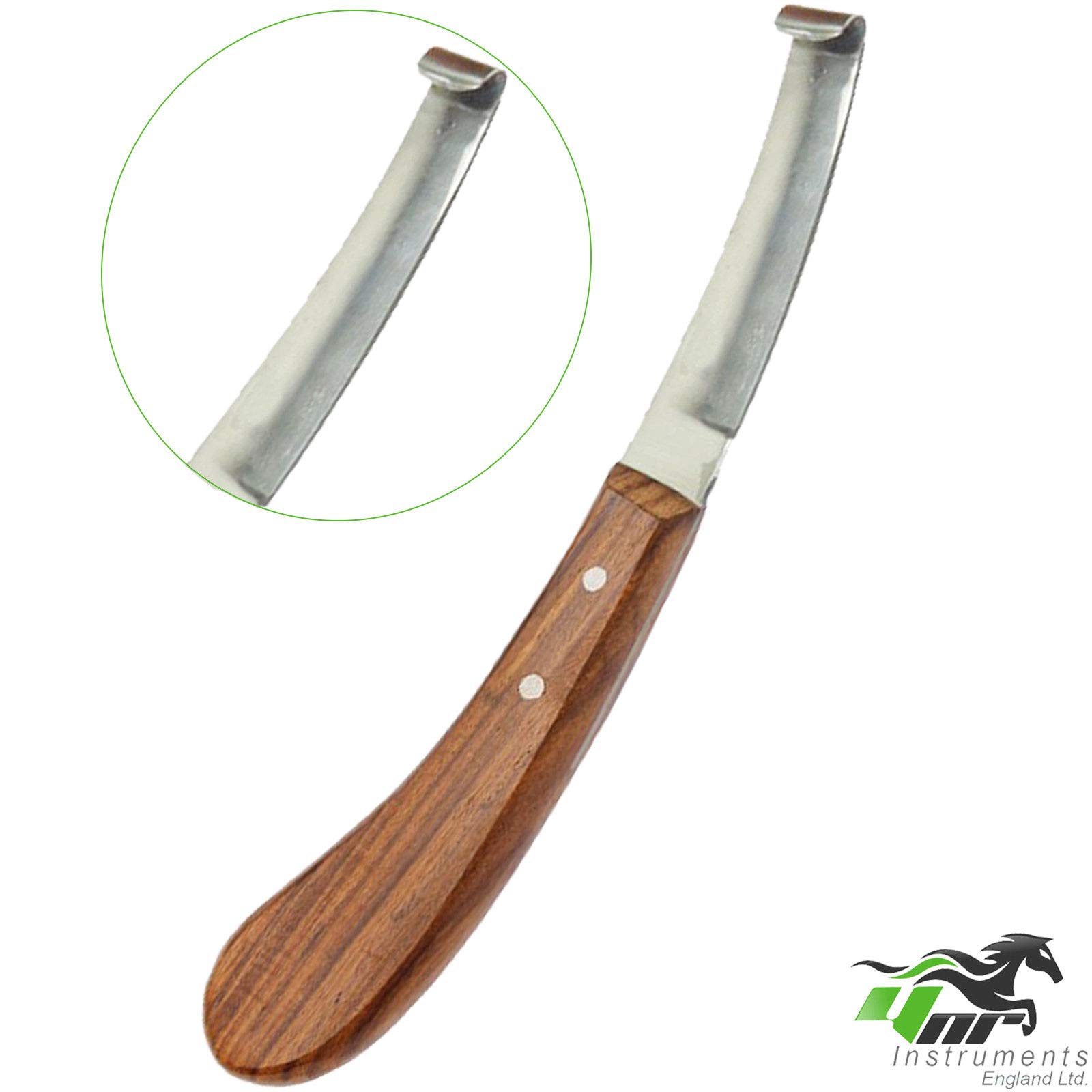 YNR England Hoof Knife Right left Double Sided Narrow Blades Farriers Tools CE (Left Hand)