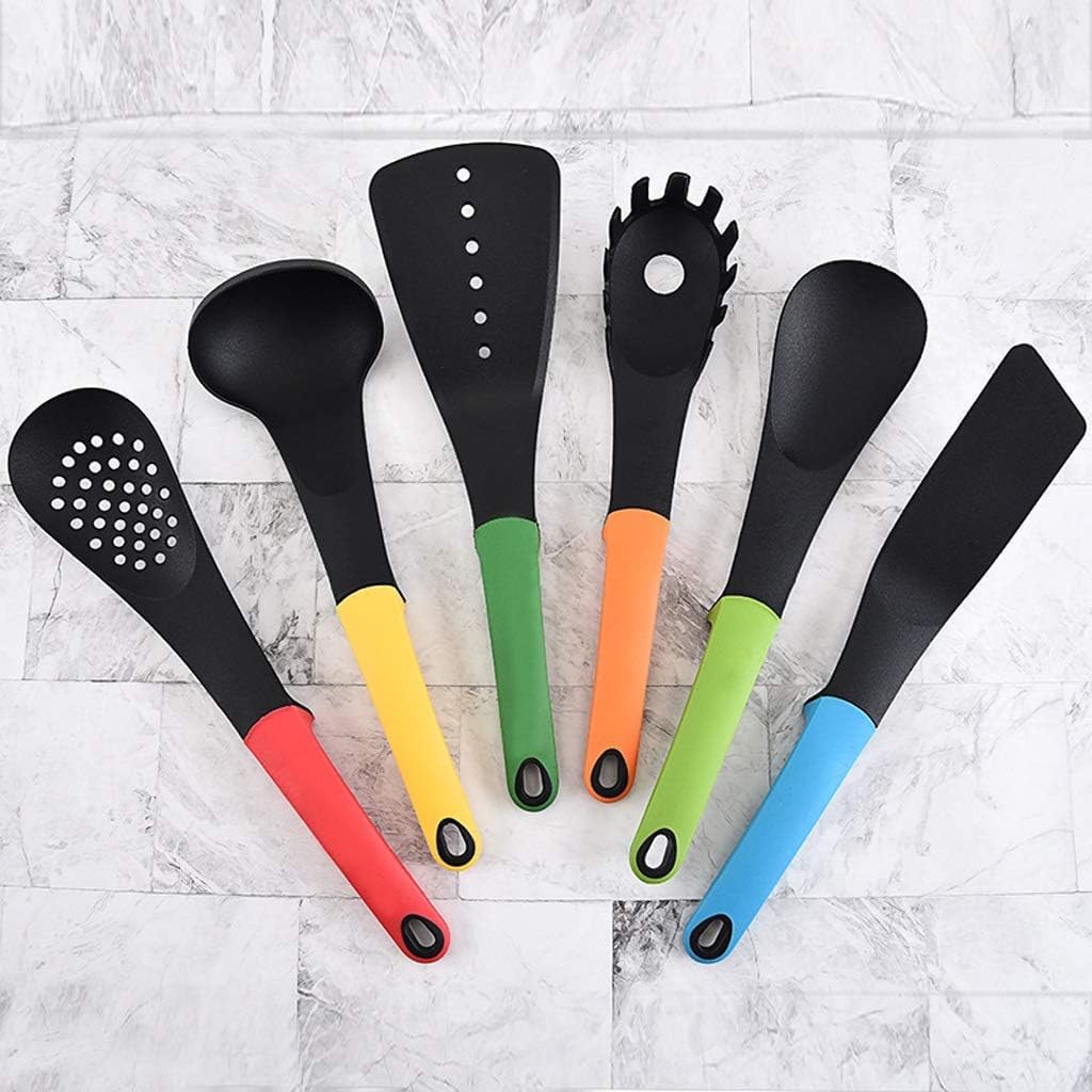 Küchenutensilien-Set, Küchenutensilien-Set aus Silikon – 6 Kochutensilien Nylon mit Spatel, Gadgets, Kochgeschirr